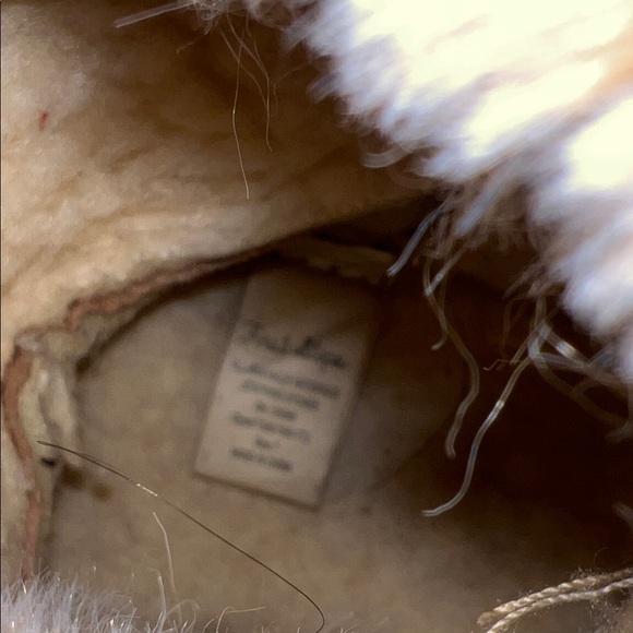 Cozy Tan Kids Boots with Bow - Picture 2 of 7